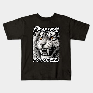 The Look of a Leader: Be fearless and focused Kids T-Shirt